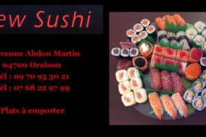 Encart publicitaire New Sushi