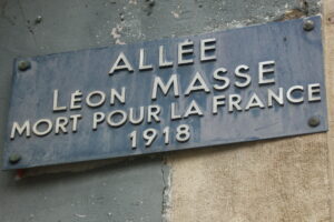 Plaque Les noms des rues des soldats_Oraison