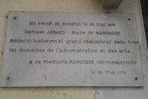 Plaque Damase Arbaud