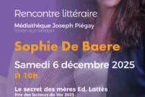 Rencontre littéraire_Vinon-sur-Verdon