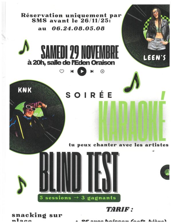 Soirée Karaoké_Oraison