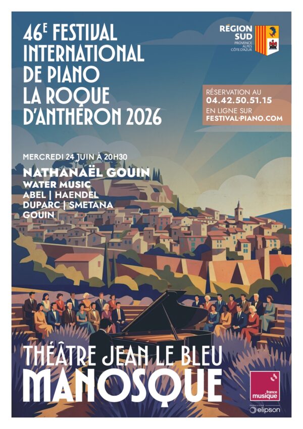 Récital de piano de Nathanaël Gouin – 46ème édition du Festival international de Piano de la Roque d&rsquo;Anthéron– Les préludes du Festival – Concert hors les murs