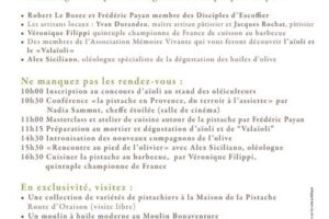 Programme 5e Journée Pistache, Amande, Olive