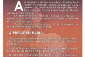 Caroline Fédi : concert Chanson française_Valensole